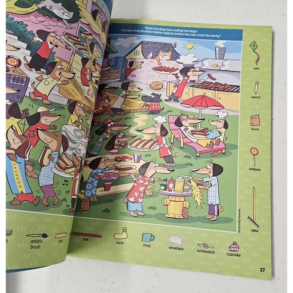 Highlights Hidden Pictures : Pet Puzzles DELUXE New Paperback Stickers Cut/Color - Picture 4 of 5